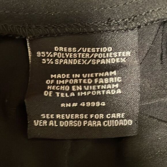 R&M Richards Sleeveless Two Toned Abstract Print Maxi Dress Black Orange Size 12 - Picture 7 of 8